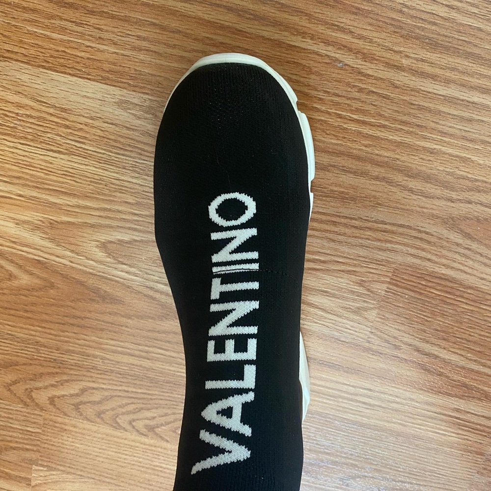 Valentino Black Athletic Shoes Sleek Design